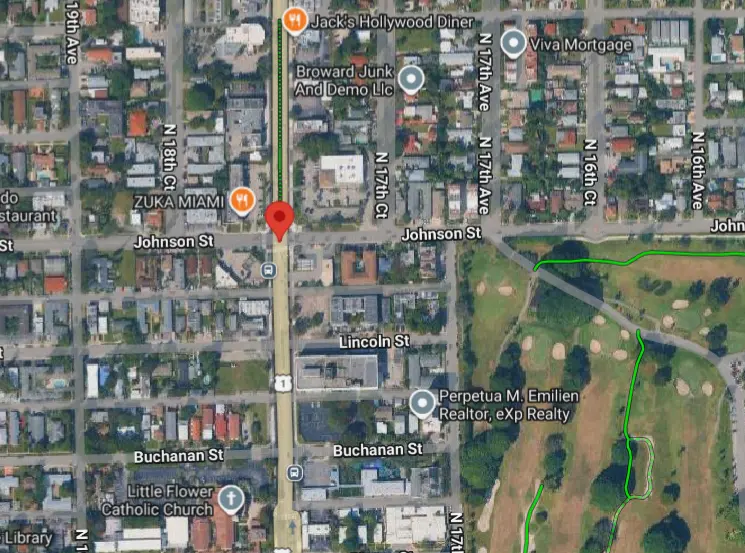 Driver, pedestrian hospitalized after SUV slams into Hollywood bus bench