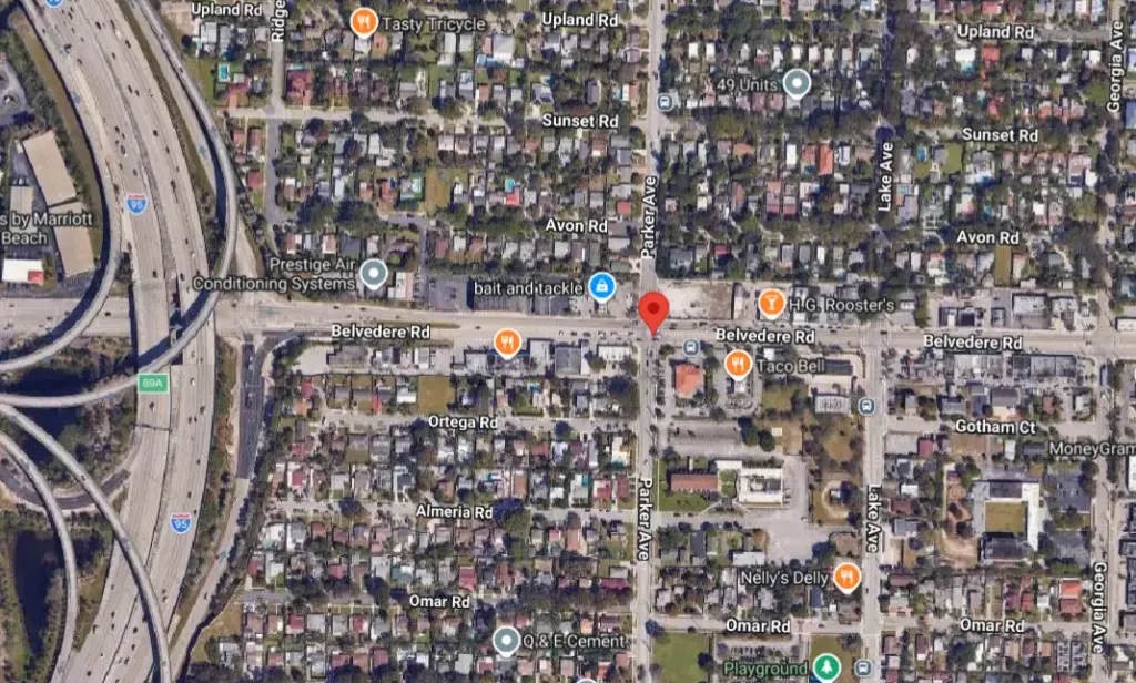 Three People Involved in Two-Vehicle Crash on Belvedere Road in West Palm Beach
