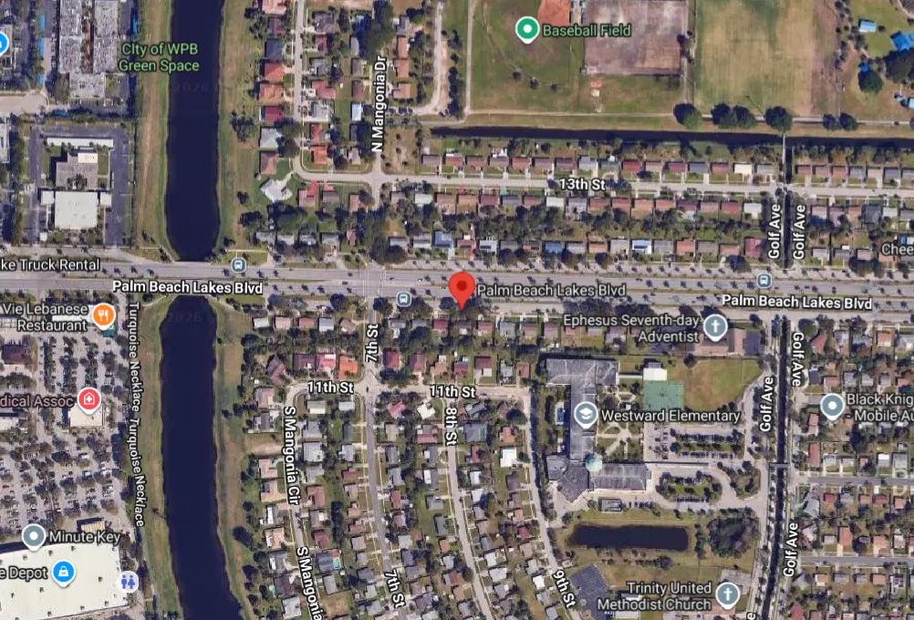 West Palm Beach Crash: Tesla and Honda Collide on Palm Beach Lakes Boulevard